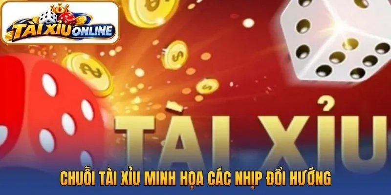 Chuỗi Tài Xỉu minh họa các nhịp đổi hướng