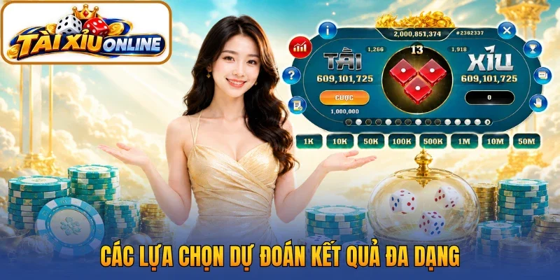 Các lựa chọn dự đoán kết quả đa dạng