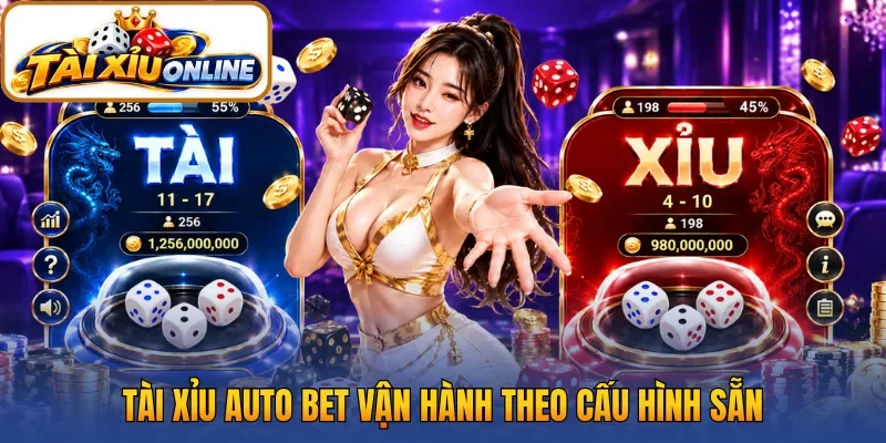 Tài xỉu auto bet vận hành theo cấu hình sẵn